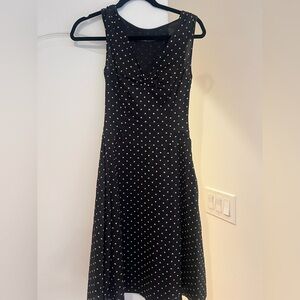 Vintage Lculson Italy Black Polka Dot Dress